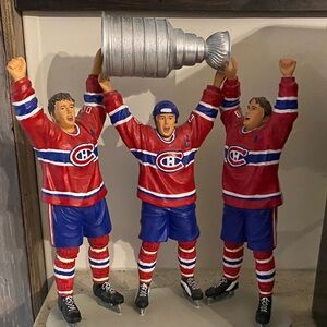 NHL Black and White Hockey Player Figurines